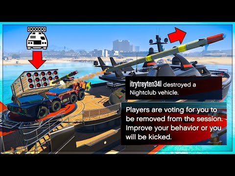 CHERNOBOG Trolling 2 Griefers With My YACHT Defense! (GTA Online)