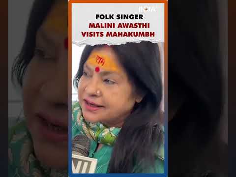 Mahakumbh 2025: Folk Singer Malini Awasthi Takes Holy Dip in Sangam #shorts #mahakumbh