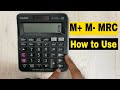 Calculator Memory Functions and Operations