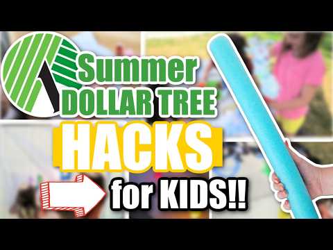 11 Fun And Frugal Dollar Tree Hacks To Keep Kids Entertained This Summer!