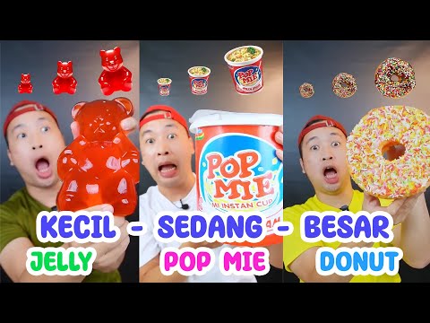 KOMPILASI MAKAN KECIL, SEDANG, BESAR | MAKAN SESUAI EMOJI | EATING SHOW | EATING EMOJI