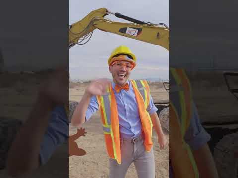 Blippi's Exciting Excavator | Cars & Truck Videos for Kids | #shorts