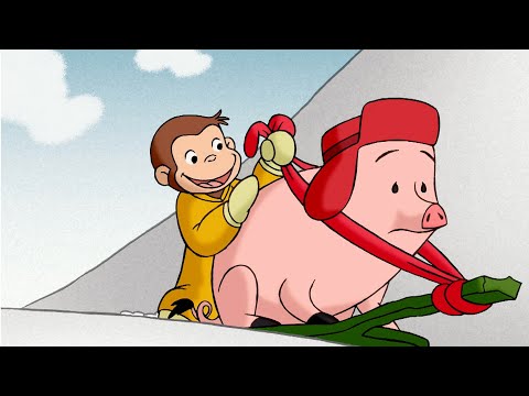George Constrói um Trenó!| George, o Curioso | Desenhos Animados em Português