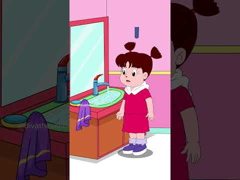 Baby forgetting to turn off the faucet #shorts #divatheseries #animation