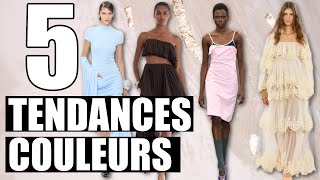 TENDANCES COULEURS PRINTEMPS ÉTÉ 2025