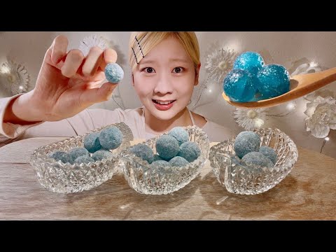 ASMR The World's Most Sour Candy Mega Sour Raspberry【Mukbang/ Eating Sounds】【English subtitles】