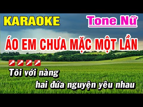 Áo Em Chưa Mặc Một Lần Karaoke Nhạc Sống Tone Nữ | Hoài Phong Organ