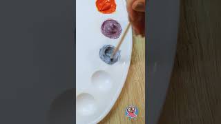 Mezcla de colores: ¿Qué pasa cuando lo mezclas todo? 🤔 #colores #arte #familia