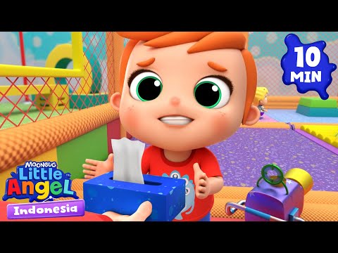 Aku Kalahkan Kumannya Dengan Cuci Tangan!  | Little Angel Indonesia | Kartun dan Lagu Anak Favorit