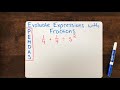 Evaluating Expressions Involving Fractions