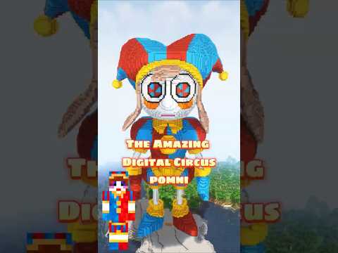 POMNI (The Amazing Digital Circus) MINECRAFT BUILD CHALLENGE ! #shorts #minecraft #minecraftshorts