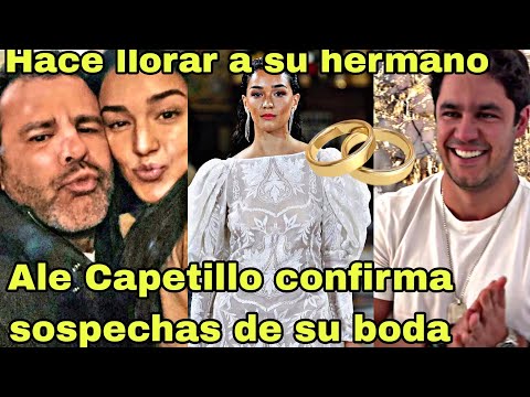 Hija de Eduardo Capetillo confirma sospechas de su boda con su vestido y hace llorar a Eduardo jr