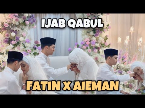 DENGAN SEKALI LAFAZ ,FATIN & AIEMAN KAHWIN