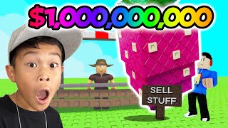 Selling OUR MOST EXPENSIVE Plants EVER in Grow A Garden!
