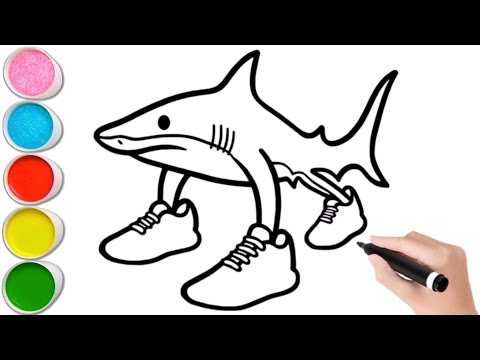 Tralalero Tralala Çizimi Ve Boyama Videosu, Tralalero Tralala Resmi Nasıl Çizilir  #tralalerotralala