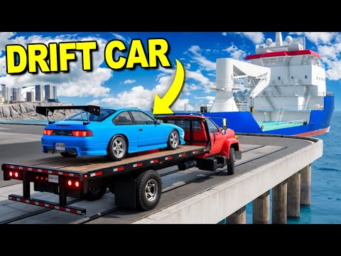 illegal street drifting in BeamNG...