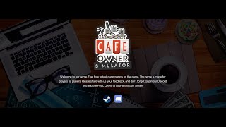 cafe owner simulator