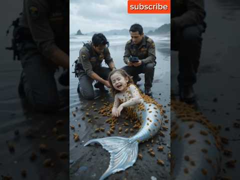Cute baby mermaid