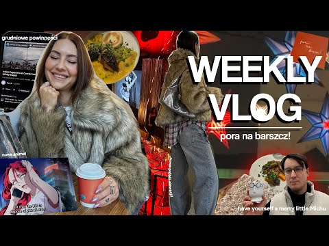 WEEKLY VLOG🍲 / pato romans i wciągający thriller ❤️‍🩹/ barszczing / nowe próbki elewacji / solo trip