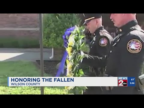 YouTube video thumbnail: Honoring Fallen Officers in Wilson County, TN