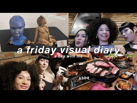 Friday Vlog | A day with me | Art show, K-BBQ, Friends etc