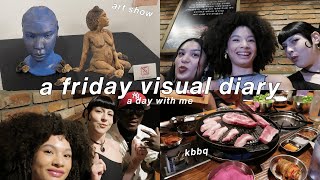 Friday Vlog | A day with me | Art show, K-BBQ, Friends etc