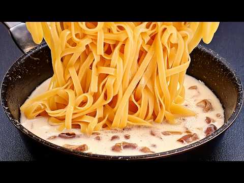 Altes Nudelrezept! Sie werden in 1 Minute verschwinden! Schnelles Abendessen!