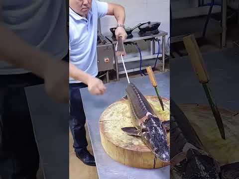 The process of extracting fish tendons