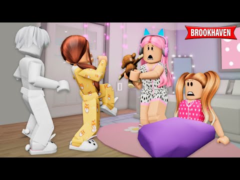 FANTASMA NA FESTA DO PIJAMA DAS AMIGAS! Brookhaven RP🏡! Roblox