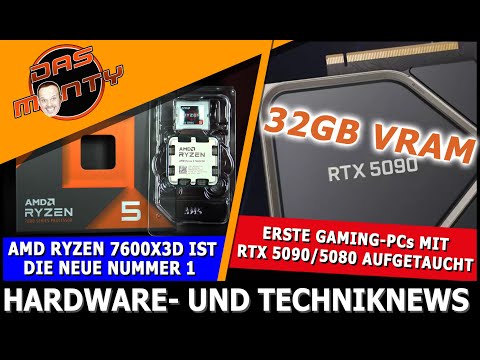 Nvidia RTX 5090/5080 - Erste Gaming-PCs aufgetaucht | Ryzen 7600X3D Verkäufe explodieren | News