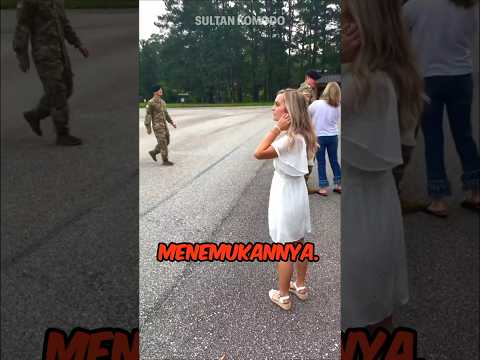 Tentara ini mengejutkan istrinya 🥺❤️