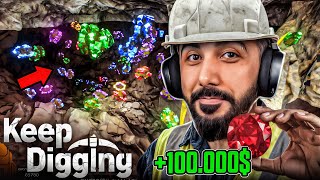 YERİN ALTINDAN DÜNYA'NIN EN PAHALI ELMASINI BULDUM!! | EKİPLE KEEP DIGGING | Barış Can