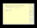 Understanding the First Derivative Test