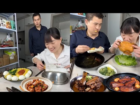 Prank Husband -The Gluttonous Husband Secretly Hid The Meat, But I Ate It Up In The End