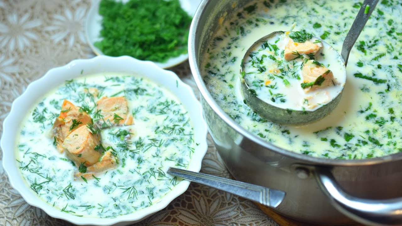 Нежный и вкусный СУП с СЕМГОЙ за 20 минут. Видео-рецепт