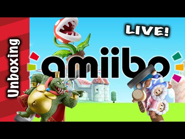 King k. Rool Piranha Plant and Ice Climber Amiibo unboxing