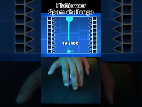 Geometry Dash 2.2 - Platformer "spam" Challenge 💀💀💀 #geometrydash #shorts