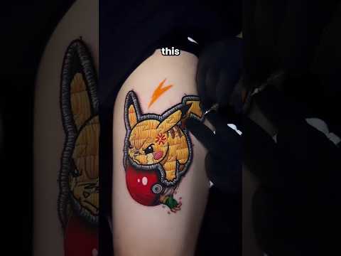 His tattoos look like actual patches