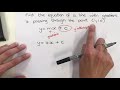 Understanding Linear Equations and Gradients