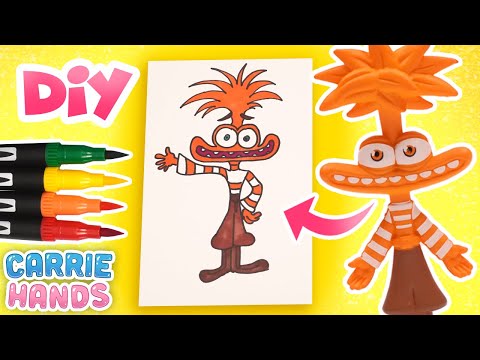 Inside Out 2 Characters Make A DIY Anxiety Drawing | Fun Videos For Kids