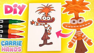 Inside Out 2 Characters Make A DIY Anxiety Drawing | Fun Videos For Kids