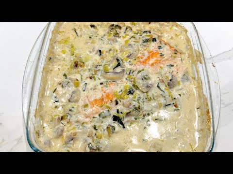 IDÉE DE PLAT FACILE PAVÉS DE SAUMON LA CRÈME