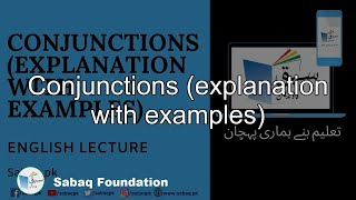 Conjunctions (explanation with examples)