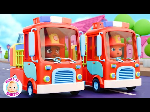 Wheels On The Fire Truck, Vehicle Song and Nursery Rhyme for Kids