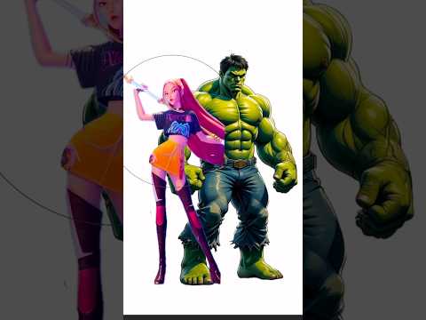 mira x hulk , NEXT? #shorts #art #drawing #mira #hulk