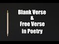 Free Verse and Blank Verse Concepts