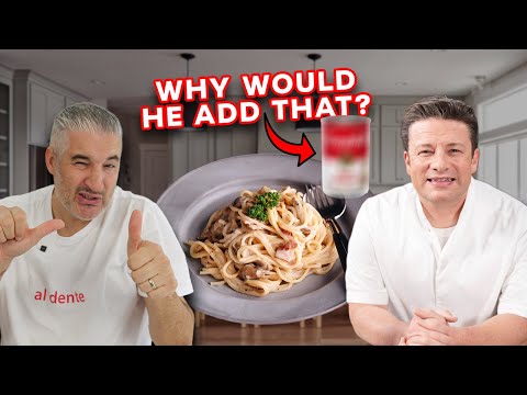 Italian Chef Reacts to Jamie Oliver Canned Soup Pasta