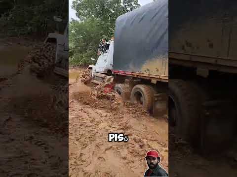 se metió por este camino en mal estado #trucks #trailers #camioneros #camiones #camion