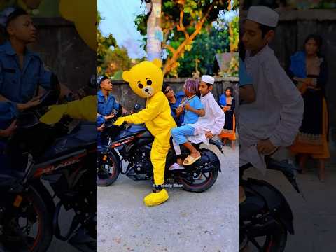 Easy Way To Avoid🛵Motorcycle Lawsuits🤪😆😂 #teddybear #funnyvideo