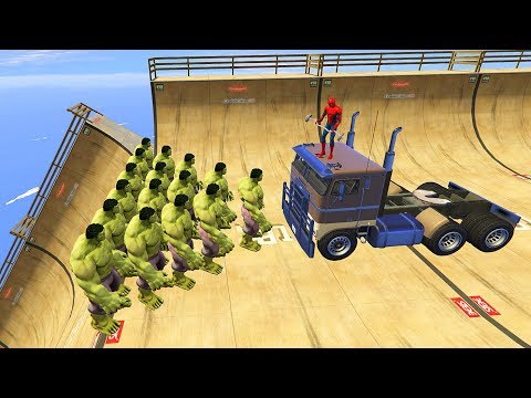 GTA 5 Crazy Ragdolls Spiderman Vs HULK (GTA 5 Euphoria Physics Ragdolls Fails Funny)